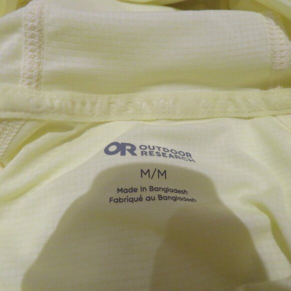 OUTDOOR RESEARCH Echo Hoodie Top in Cool Matcha Yellow Outdoor Gorpcore Layering - Picture 11 of 11
